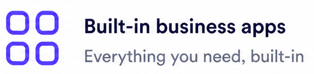 Built-in business apps