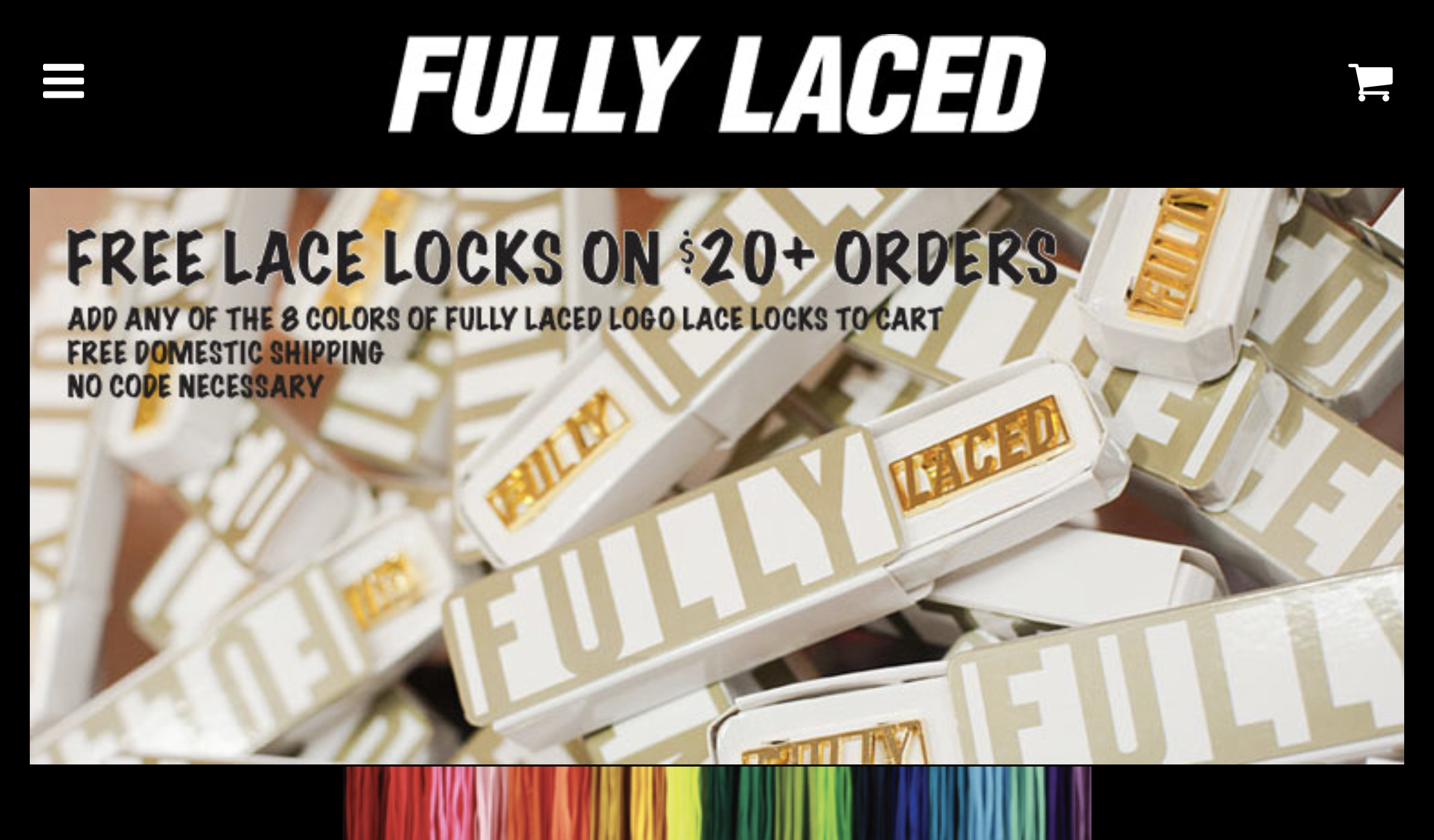 Fully Laced website