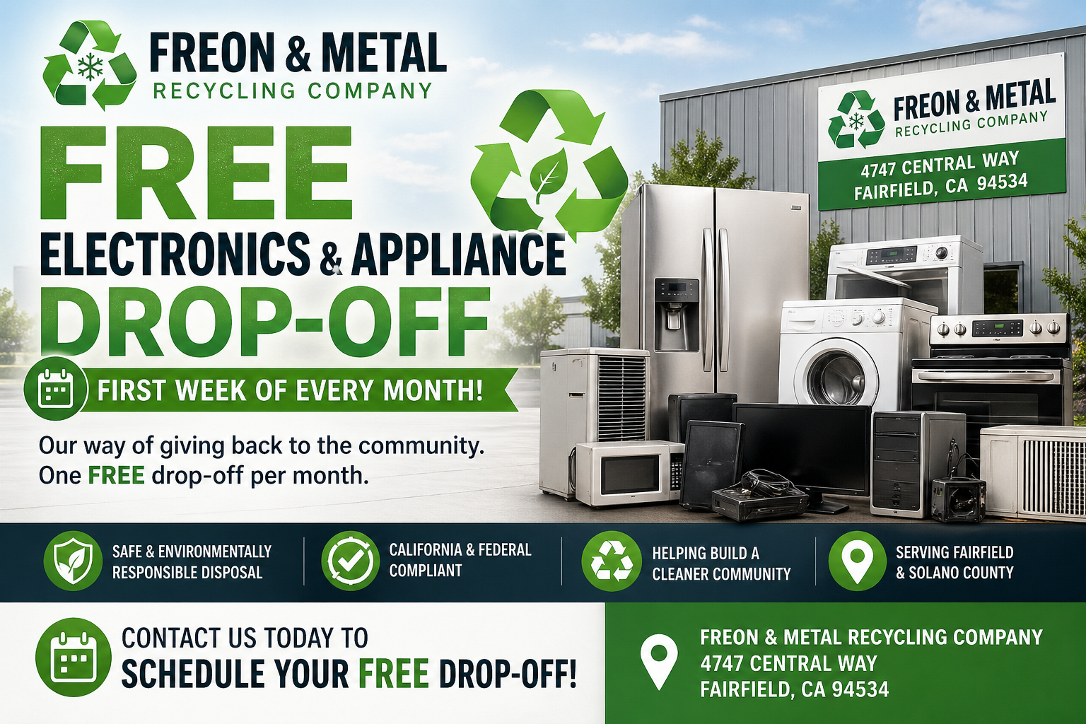 Free Monthly Drop-Off Event graphic